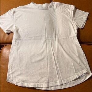 Abercrombie & Fitch White Soft Crewneck Tee